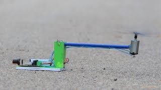 How to make a Flying Helicopter Drone -  From DC Motor - US