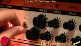 Video thumbnail for Vid 6 of 8 : Orange AD30 Twin Channel Tube / Valve Amp Demo / Review - Winter NAMM 2011 '11 by The Tone King