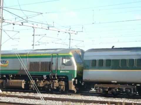 Irish Rail 201 class (231) + mk3 Enterprise - Fairview dart depot, Dublin.