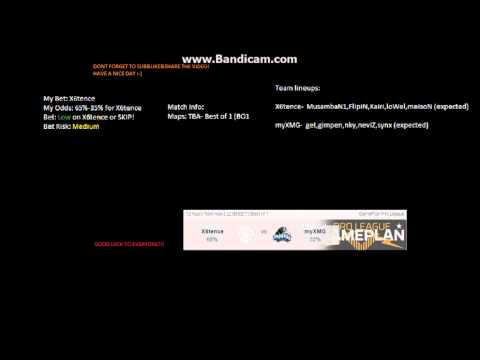 X6tence vs  myXMG | CS:GO Bet Prediction 8.3.2015