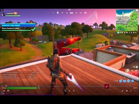 find deadpool's shorts -  Salute deadpool's pants - Fortnite - Season 2