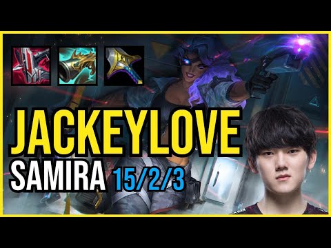 JACKEYLOVE - SAMIRA vs. JHIN ADC | KR RANKED | PATCH 11.1 | PENTAKILL