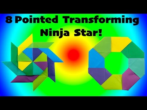 Transforming Ninja Star: How to fold  (8-Pointed)