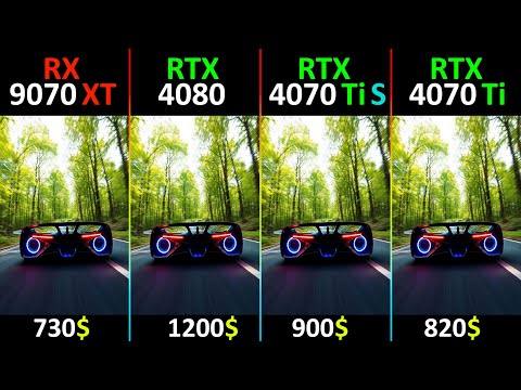 RX 9070 XT vs RTX 4080 vs RTX 4070 Ti SUPER vs RTX 4070 Ti TEST IN 10 GAMES | R7-7800X3D