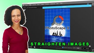 How to STRAIGHTEN IMAGES in PHOTOSCAPE X - Adjust CROOKED PHOTOS - FIX the HORIZONTAL PERSPECTIVE