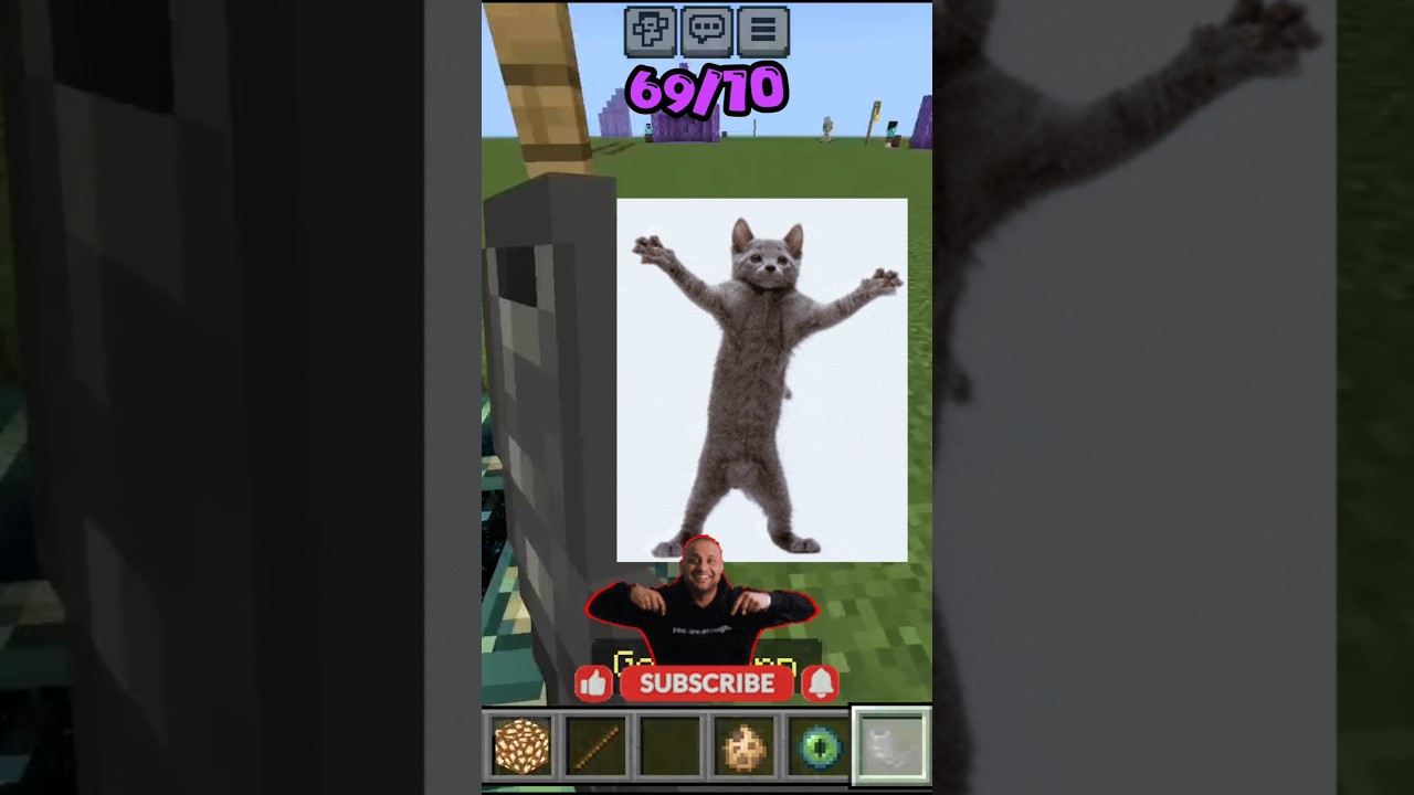 Minecraft: Which cat did it better?🤔||@Dracuuplayz #minecraft #youtubeshorts #shorts #viral