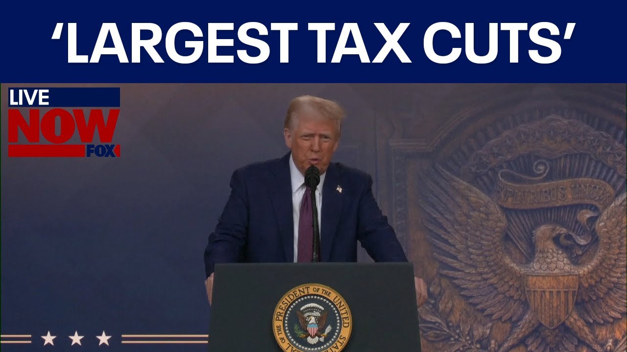 Trump addresses World Economic Forum 'I will make largest tax cuts in History'