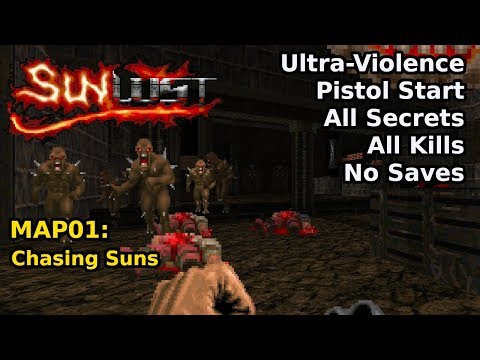 Doom II: Sunlust - MAP01: Chasing Suns (Ultra-Violence 100%)