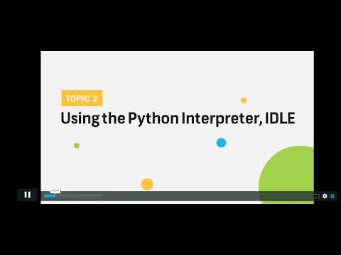 2 Using The Python Interpreteridle