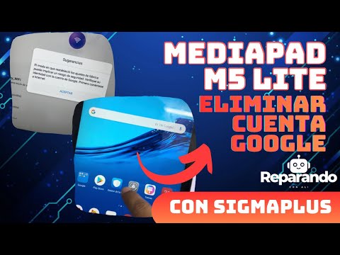 Remove Google Account from Huawei Mediapad M5 Lite Tablet with Sigma Plus ✅