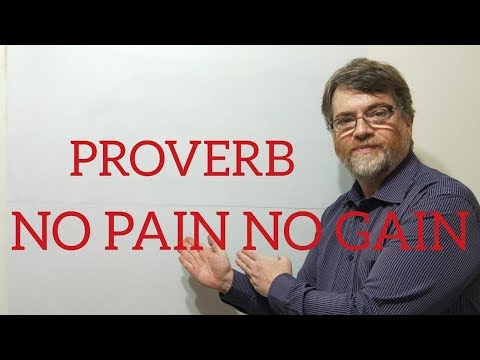 英語の家庭教師ニックPの箴言 (109) 無痛無益 (English Tutor Nick P Proverbs (109) No Pain No Gain)