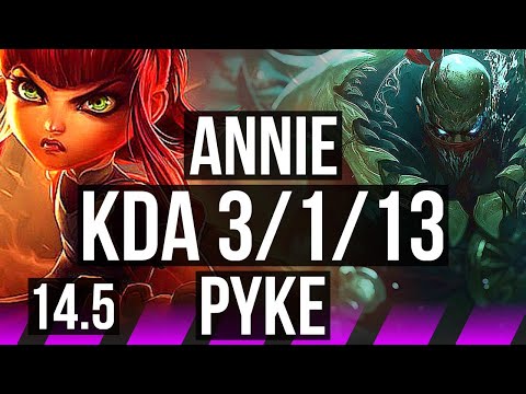 ANNIE & Ez vs PYKE & Vayne (SUP) | 3/1/13, 600+ games | EUW Master | 14.5