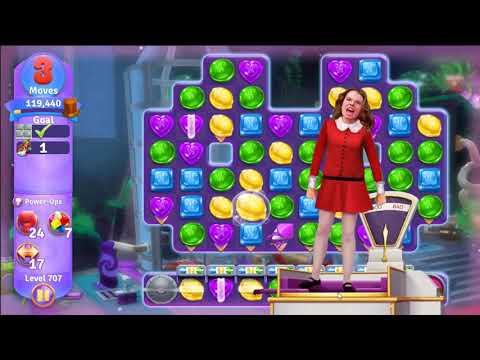 Wonka's World of Candy Level 707 - NO BOOSTERS + FULL STORY 🍫 | SKILLGAMING ✔️