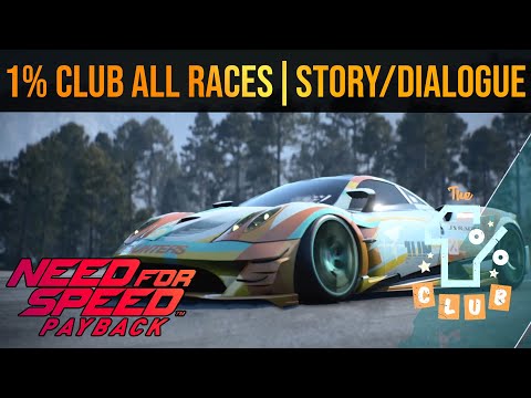 Need for Speed Payback | 1% Club | All Races | Story / Dialogue