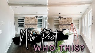WE GOT OUR HOUSE PAINTED! | Interior Painting Tips | Painting Ideas for Living Room | Benjamin Moore