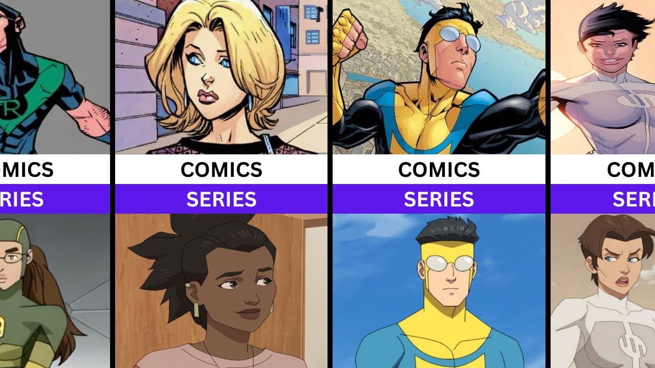 Invincible Characters & Their Comic Original