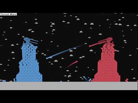 Castle Destruction 1 (Turret Wars) in Algodoo