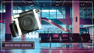 Gespenstischer Lockdown-Flughafen DUS: Erste Schnappschüsse mit der INSTAX WIDE 300!