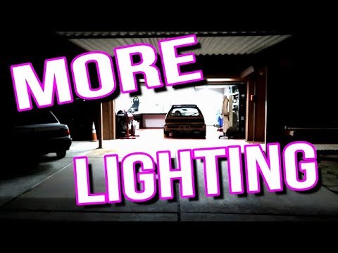 Installed the carbon fiber hood/garage lighting upgrade