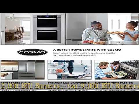 COSMO COS-EPGR486G 48 in. Slide-In Freestanding Double Gas Range with 6 Sealed Burner & Griddle Coo