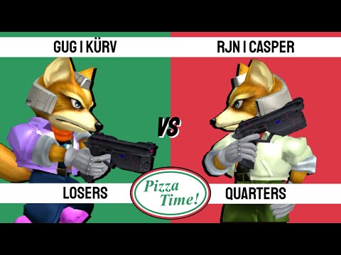 Super Pizza Time! - GUG | Kürv (Fox) vs. RJN | Casper (Fox) - SSBM - Losers Quarters