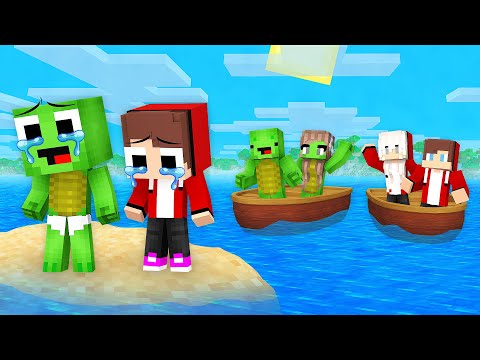 Alone on Island: Mikey & JJ in Minecraft