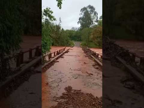 RIO TURVO EM MIRAGUAI-SC #miraguai #rioturvo #enchente #cheias #enchente #shorts #sul #chuvas