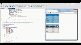 Download the video "drag row from one grid view to another gridview using jquery"