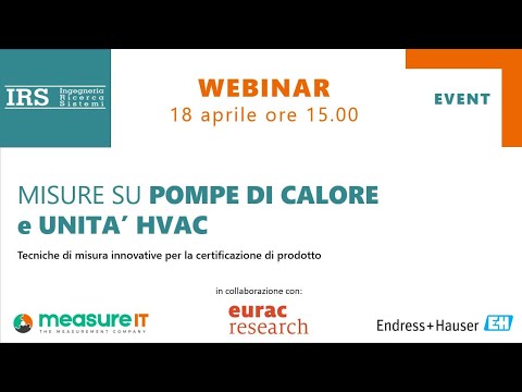 , title : 'Webinar misure su pompe calore e unità HVAC'