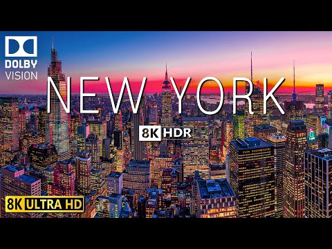 NEW YORK 8K Video Ultra HD With Soft Piano Music - 60 FPS - 8K Nature Film