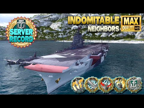 Aircraft Carrier Indomitable: EU server damage record - World of Warships