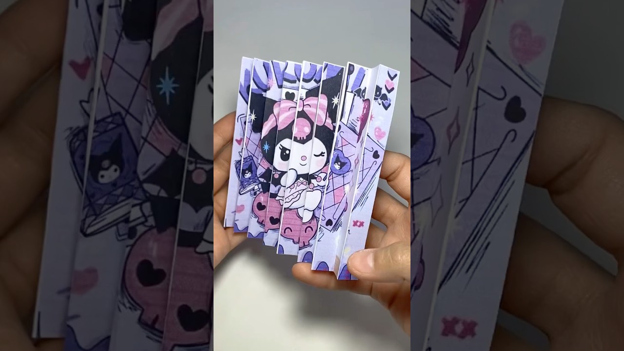 How to make a paper craft Kuromi My Melody? #diy #kuromi #mymelody