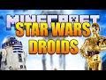 Minecraft STAR WARS DROIDS Mod - R2D2 & C3P0! (Minecraft v1.8 Mod Spotlight)