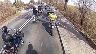 preview picture of video 'Rozpoczęcie sezonu motocyklowego Dobiegniew 2013 GOPRO'