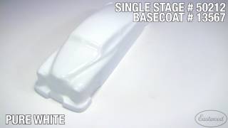 13567ZPA 4:1 Automotive Car Paint Basecoat, Pure White, 1-Gallon - video thumbnail 2