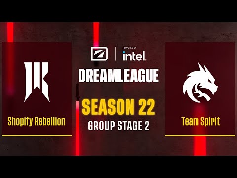 Dota2 - Shopify Rebellion vs Team Spirit - Game 1 - DreamLeague Season 22 - Group Stage 2