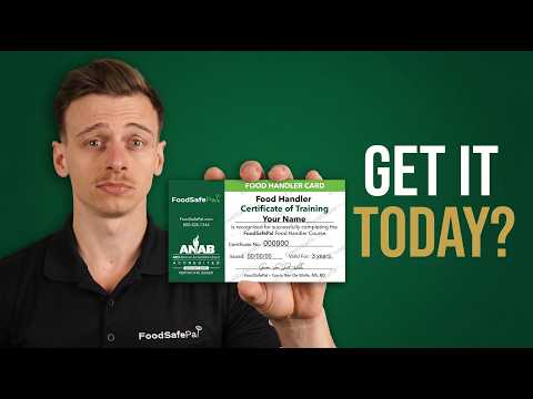 How to Get a Food Handler Card the Same Day (Online)
