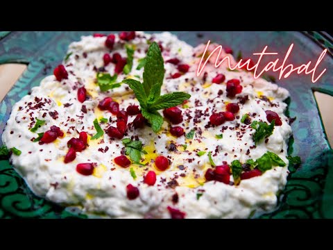 MUTABAL RECIPE || Creamy Roasted Eggplant or Aubergine Dip || Easy Moutabal or Mutabbal Recipe