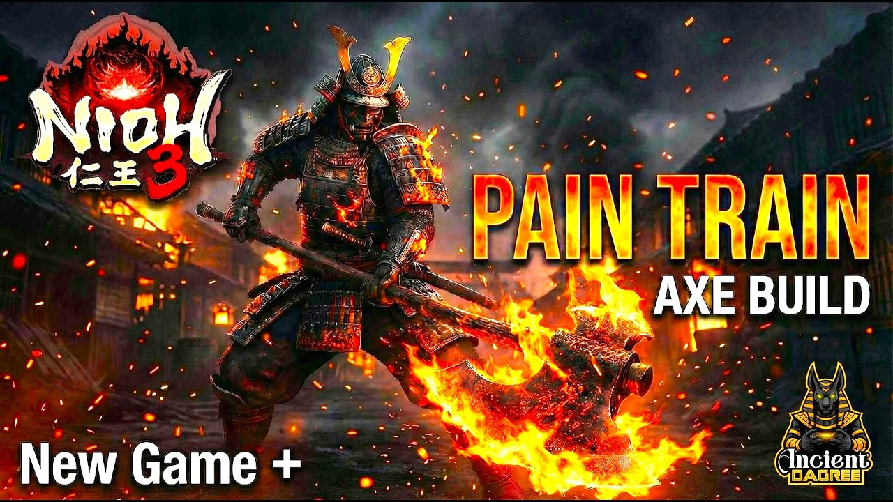 Nioh 3 Pain Train NG+ Axe Build - Watch This Destroy Bosses