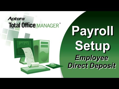 Part of a video titled Employee Direct Deposit Setup - YouTube