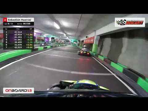 OnBoard13 - Best lap on Gokart Bergen in Straume, Norway