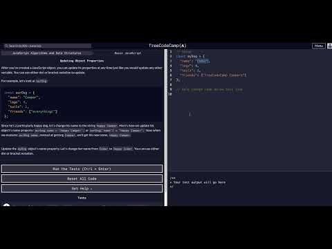 Updating Object Properties Free Code Camp Help Basic Javascript Algorithms Data Structures Fcc