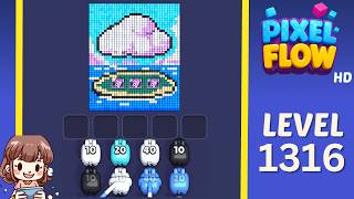 Pixel Flow Level 1316 Solution Walkthrough