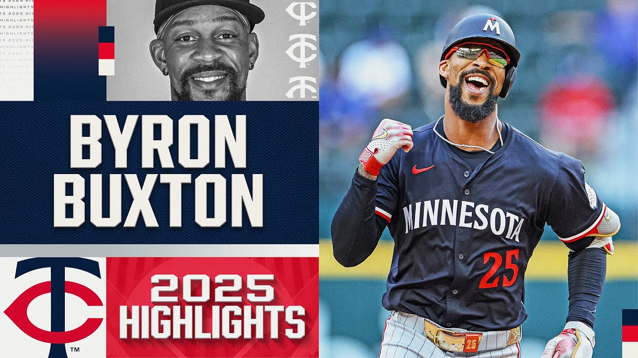 Byron Buxton's 2025 MLB highlights with the Twins! (Hit for the cycle ON HIS BOBBLEHEAD DAY!)