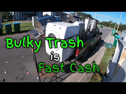 Scrap metal cash from free trash. Junk removal in Florida. 