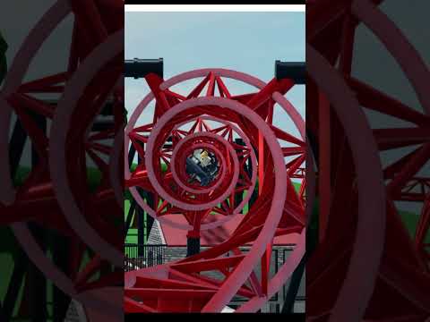 Intamin 10 Inversion Coaster in Theme Park Tycoon 2  #amusementparkride #memes #rollercoaster