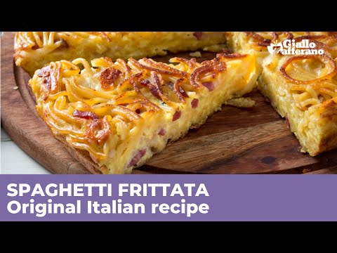 SPAGHETTI FRITTATA (Frittata di spaghetti) - Original Italian recipe