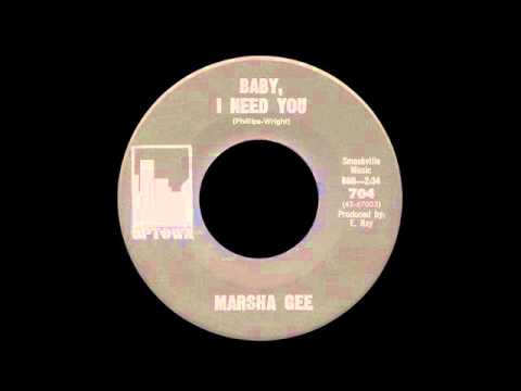 Marsha Gee - Baby, I Need You