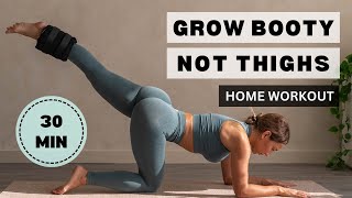 Grow BOOTY, NOT thighs | GLUTE ISOLATION Home Workout