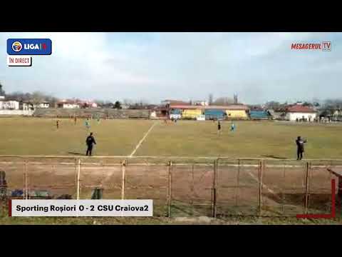 Mesagerul TV - Sporting Roșiori-CSU Craiova2, partidă de verificare.